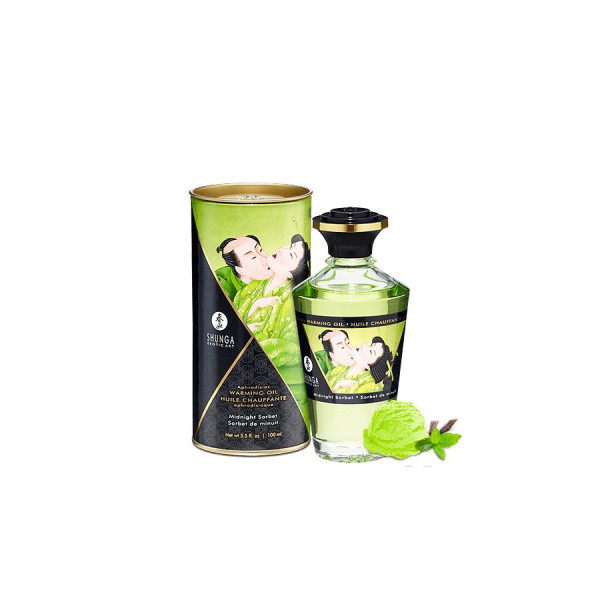 Huile chauffante sorbet de minuit melon comestible 100ml 